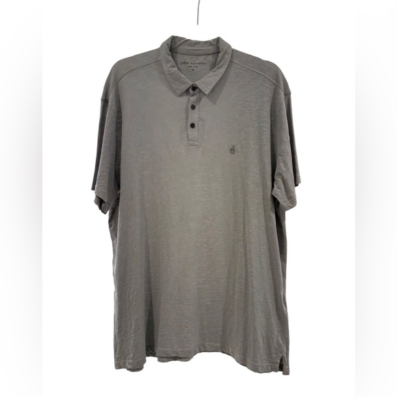John Varvatos Gray Polo Shirt Lightweight Casual - Picture 1 of 8
